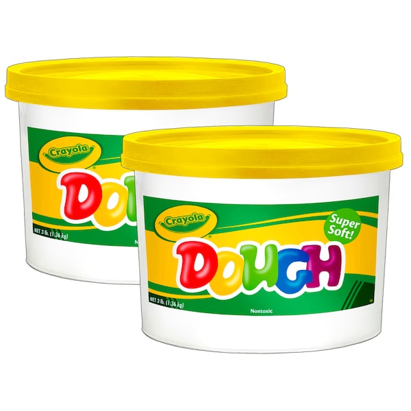 Modeling Dough, Yellow, 3 lb. Bucket, PK2